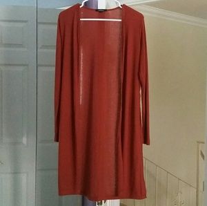 Flowy side-slit lightweight cardigan